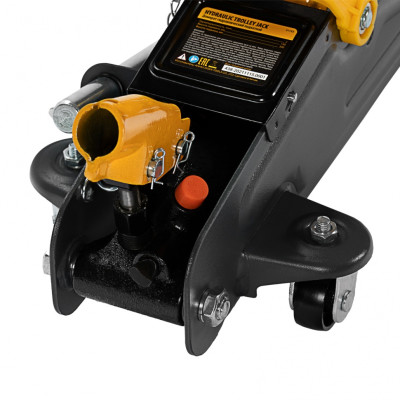 Домкрат гидравлический подкатной с фиксатором, 2 т, 130-330 мм Denzel Домкрат гидравлический подкатной с фиксатором, 2 т, 130-330 мм Denzel