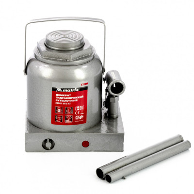 Домкрат гидравлический бутылочный, 50 т, h подъема 236-356 мм Matrix Домкрат гидравлический бутылочный, 50 т, h подъема 236-356 мм Matrix