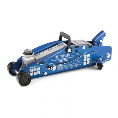 Домкрат гидравлический подкатной 2.5 т, с фиксатором, Safety Pin, 140-385 мм Stels Домкрат гидравлический подкатной 2.5 т, с фиксатором, Safety Pin, 140-385 мм Stels