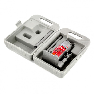 Домкрат гидравлический бутылочный, 3 т, h подъема 178-343 мм, в пластиковом кейсе Matrix Домкрат гидравлический бутылочный, 3 т, h подъема 178-343 мм, в пластиковом кейсе Matrix