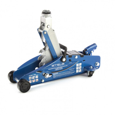Домкрат гидравлический подкатной 2.5 т, с фиксатором, Safety Pin, 140-385 мм Stels Домкрат гидравлический подкатной 2.5 т, с фиксатором, Safety Pin, 140-385 мм Stels