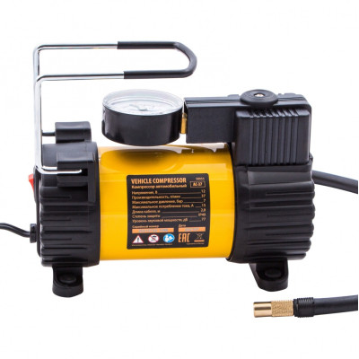 Компрессор автомобильный AC-37, 12 В, 7 атм, 37 л/мин, автомобильный предохранитель Denzel Компрессор автомобильный AC-37, 12 В, 7 атм, 37 л/мин, автомобильный предохранитель Denzel