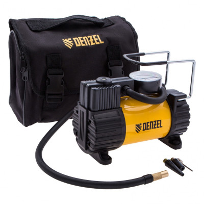 Компрессор автомобильный AC-37, 12 В, 7 атм, 37 л/мин, автомобильный предохранитель Denzel Компрессор автомобильный AC-37, 12 В, 7 атм, 37 л/мин, автомобильный предохранитель Denzel