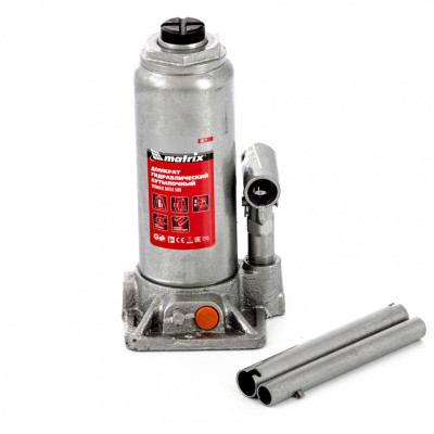 Домкрат гидравлический бутылочный, 6 т, h подъема 216-413 мм, в пластиковом кейсе Matrix Домкрат гидравлический бутылочный, 6 т, h подъема 216-413 мм, в пластиковом кейсе Matrix