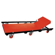 Лежак ремонтный на шести колесах, 1030 х 440 х 120 мм, поднимающийся подголовник Matrix