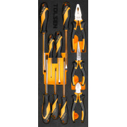 TOLSEN Набор инструментов универсальный, раскладной ящик, 60 предметов