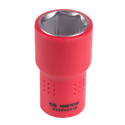 KING TONY Головка торцевая диэлектрическая шестигранная 1/2", 21 мм KING TONY Головка торцевая диэлектрическая шестигранная 1/2", 21 мм