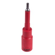 KING TONY Насадка (бита) торцевая диэлектрическая 1/2", HEX, 5 мм, L = 120 мм