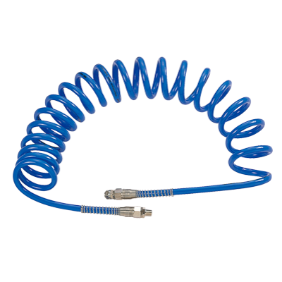 MIGHTY SEVEN Шланг пневматический 8х12 мм, 15 м, спиральный, полиуретановый, резьба 1/4" MIGHTY SEVEN Шланг пневматический 8х12 мм, 15 м, спиральный, полиуретановый, резьба 1/4"