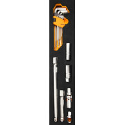 TOLSEN Набор инструментов универсальный, раскладной ящик, 60 предметов