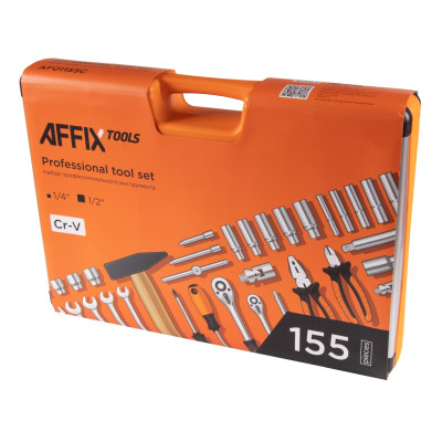 AFFIX Набор инструментов универсальный, 155 предметов AFFIX Набор инструментов универсальный, 155 предметов