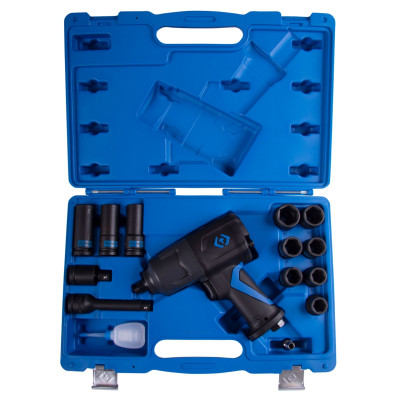 KING TONY Гайковерт пневматический ударный 1/2", 1356 Нм, с комплектом головок, 15 предметов KING TONY Гайковерт пневматический ударный 1/2", 1356 Нм, с комплектом головок, 15 предметов