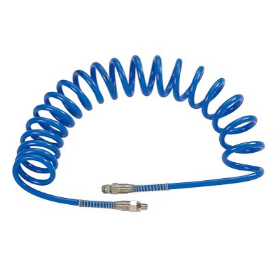 MIGHTY SEVEN Шланг пневматический 8х12 мм, 15 м, спиральный, полиуретановый, резьба 1/4" MIGHTY SEVEN Шланг пневматический 8х12 мм, 15 м, спиральный, полиуретановый, резьба 1/4"