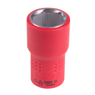 KING TONY Головка торцевая диэлектрическая шестигранная 1/2", 21 мм KING TONY Головка торцевая диэлектрическая шестигранная 1/2", 21 мм