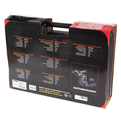 MIGHTY SEVEN Перфоратор аккумуляторный,18 В, 4 предмета, кейс MIGHTY SEVEN Перфоратор аккумуляторный,18 В, 4 предмета, кейс