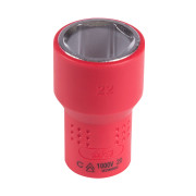 KING TONY Головка торцевая диэлектрическая шестигранная 1/2", 22 мм