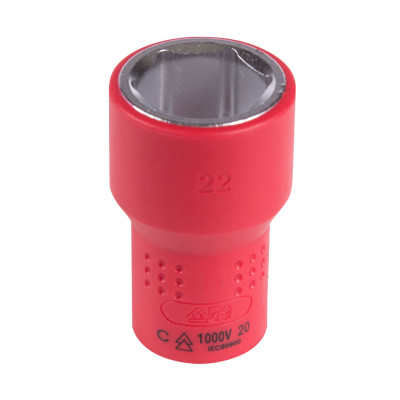 KING TONY Головка торцевая диэлектрическая шестигранная 1/2", 22 мм KING TONY Головка торцевая диэлектрическая шестигранная 1/2", 22 мм