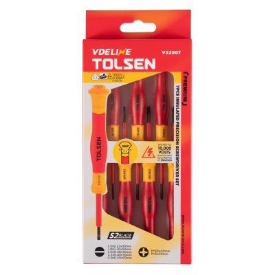 TOLSEN Набор отверток диэлектрических, прецизионных, 7 предметов TOLSEN Набор отверток диэлектрических, прецизионных, 7 предметов