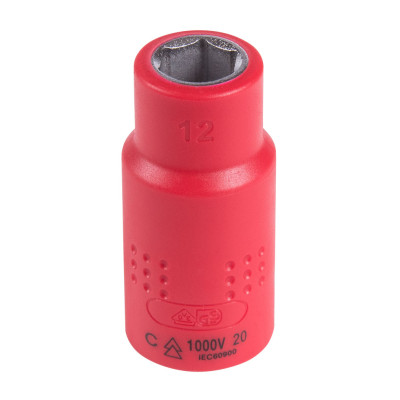 KING TONY Головка торцевая диэлектрическая шестигранная 1/2", 12 мм KING TONY Головка торцевая диэлектрическая шестигранная 1/2", 12 мм