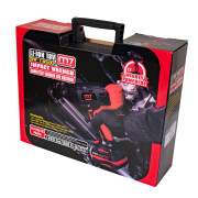 MIGHTY SEVEN Гайковерт аккумуляторный ударный 1/2", 1220 Нм, 18 В, 4 предмета, кейс