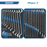 Набор инструментов "BOARD" в красной тележке, 325 предметов KING TONY 934-325MRV