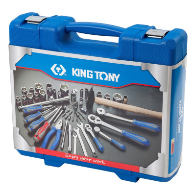 KING TONY Набор инструментов универсальный, 77 предметов KING TONY Набор инструментов универсальный, 77 предметов