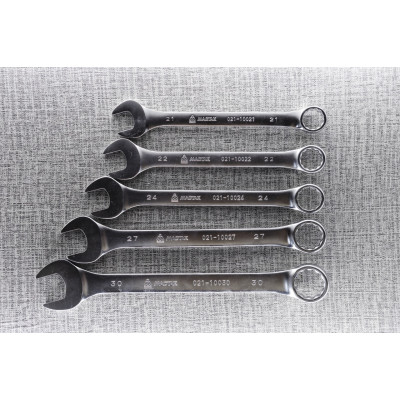 Набор комбинированных ключей, ложемент, 20 предметов МАСТАК 5-21120 Набор комбинированных ключей, ложемент, 20 предметов МАСТАК 5-21120