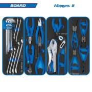 Набор инструментов "BOARD" в красной тележке, 325 предметов KING TONY 934-325MRV