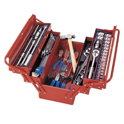 KING TONY Набор инструментов универсальный, раскладной ящик, 65 предметов KING TONY Набор инструментов универсальный, раскладной ящик, 65 предметов