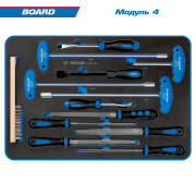 Набор инструментов "BOARD" в красной тележке, 325 предметов KING TONY 934-325MRV