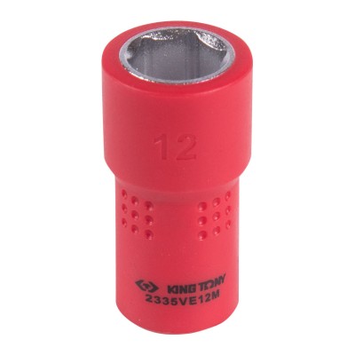 KING TONY Головка торцевая диэлектрическая шестигранная 1/4", 12 мм KING TONY Головка торцевая диэлектрическая шестигранная 1/4", 12 мм