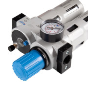 МАСТАК Фильтр влагоотделитель с редуктором и лубрикатор 3/4", с манометром