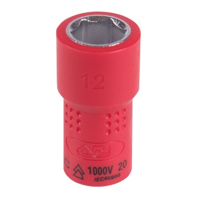 KING TONY Головка торцевая диэлектрическая шестигранная 1/4", 12 мм KING TONY Головка торцевая диэлектрическая шестигранная 1/4", 12 мм