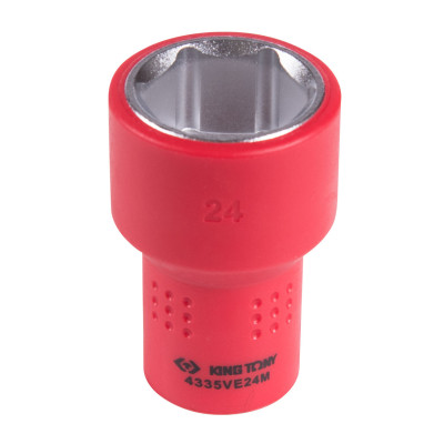 KING TONY Головка торцевая диэлектрическая шестигранная 1/2", 24 мм KING TONY Головка торцевая диэлектрическая шестигранная 1/2", 24 мм