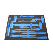 Ложемент для набора напильников, торцевых отверток, съемники клипс и металлическая щетка 9-90413TQV, EVA KING TONY 85811032B