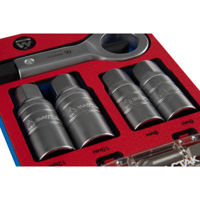 Набор демонтажный с ударной отверткой, ложемент, 24 предмета МАСТАК 5-19424 Набор демонтажный с ударной отверткой, ложемент, 24 предмета МАСТАК 5-19424