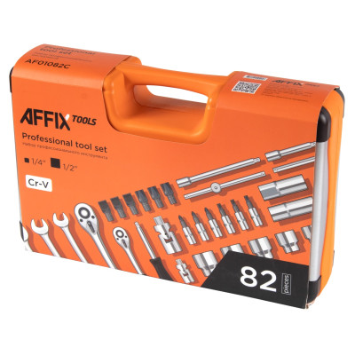 AFFIX Набор инструментов универсальный, 82 предмета AFFIX Набор инструментов универсальный, 82 предмета