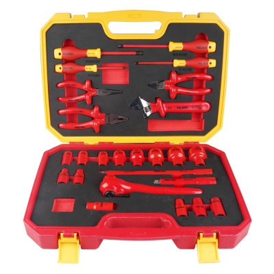 TOLSEN Набор инструментов диэлектрических, универсальный, 25 предметов TOLSEN Набор инструментов диэлектрических, универсальный, 25 предметов