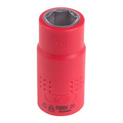 KING TONY Головка торцевая диэлектрическая шестигранная 1/2", 14 мм