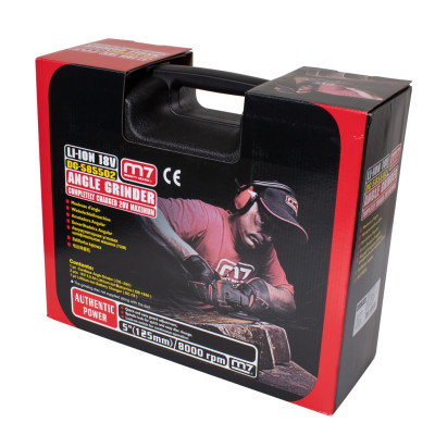 MIGHTY SEVEN Шлифмашина угловая (УШМ), 125 мм, 18 В, аккумуляторная, кейс MIGHTY SEVEN Шлифмашина угловая (УШМ), 125 мм, 18 В, аккумуляторная, кейс