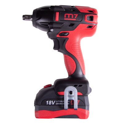 MIGHTY SEVEN Гайковерт аккумуляторный ударный 1/2", 813 Нм, 18 В, 4 предмета, кейс MIGHTY SEVEN Гайковерт аккумуляторный ударный 1/2", 813 Нм, 18 В, 4 предмета, кейс