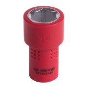 KING TONY Головка торцевая диэлектрическая шестигранная 1/4", 14 мм