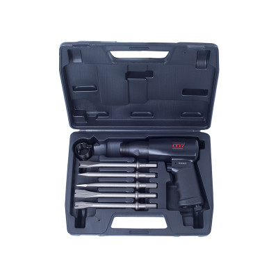 MIGHTY SEVEN Пневмозубило 10 мм, 3200 уд/мин, с набором насадок, 7 предметов MIGHTY SEVEN Пневмозубило 10 мм, 3200 уд/мин, с набором насадок, 7 предметов