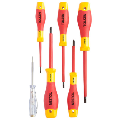 TOLSEN Набор отверток диэлектрических, 6 предметов TOLSEN Набор отверток диэлектрических, 6 предметов