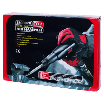 MIGHTY SEVEN Пневмозубило 10 мм, 3200 уд/мин MIGHTY SEVEN Пневмозубило 10 мм, 3200 уд/мин