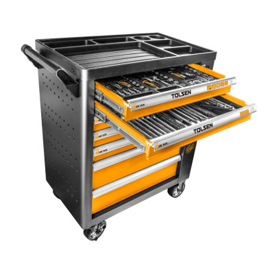 Набор инструментов "BOXER" в черной тележке, 157 предметов TOLSEN TT85415 Набор инструментов "BOXER" в черной тележке, 157 предметов TOLSEN TT85415