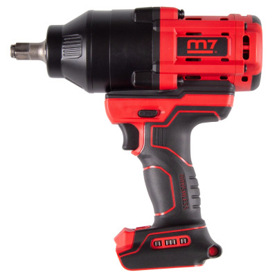 MIGHTY SEVEN Гайковерт аккумуляторный ударный 1/2", 1700 Нм, 18 В, без аккумулятора и ЗУ MIGHTY SEVEN Гайковерт аккумуляторный ударный 1/2", 1700 Нм, 18 В, без аккумулятора и ЗУ