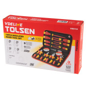 TOLSEN Набор инструментов диэлектрических, 14 предметов, в футляре на молнии