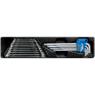 Набор комбинированных ключей и шестигранников, ложемент, 20 предметов KING TONY 9-90120MR Набор комбинированных ключей и шестигранников, ложемент, 20 предметов KING TONY 9-90120MR