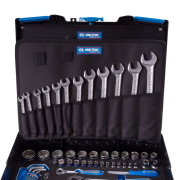 KING TONY Набор инструментов универсальный, пластиковый ящик, 112 предметов